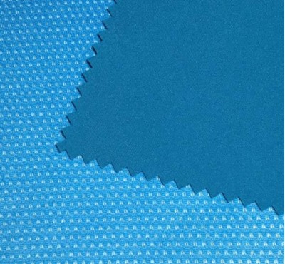 JS-GB 四面彈春亞紡TPU  防水 透濕  抗菌 成份：95%滌綸 5%氨綸  克重：190G  密度：210-240T  紗支：100D+40D*100D+40D  2.5ply 細節-1